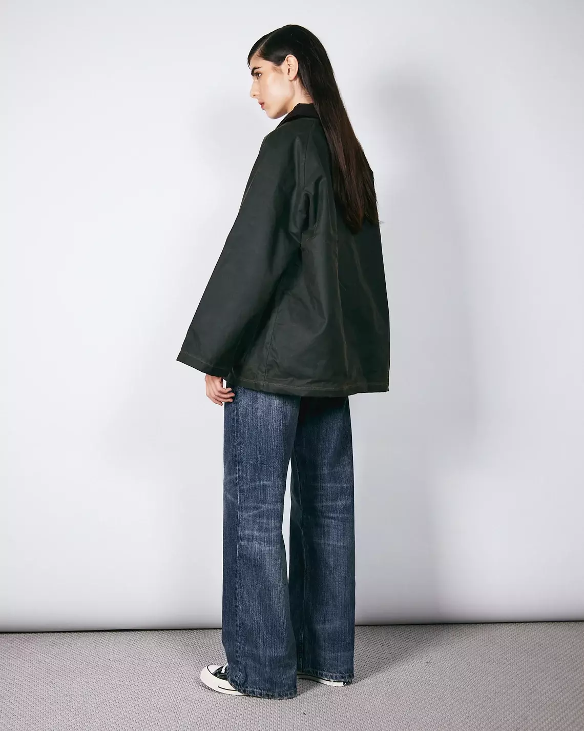 Brixtol Textiles Davonna Olive Damen Wachsjacke Wasserabweisend grün